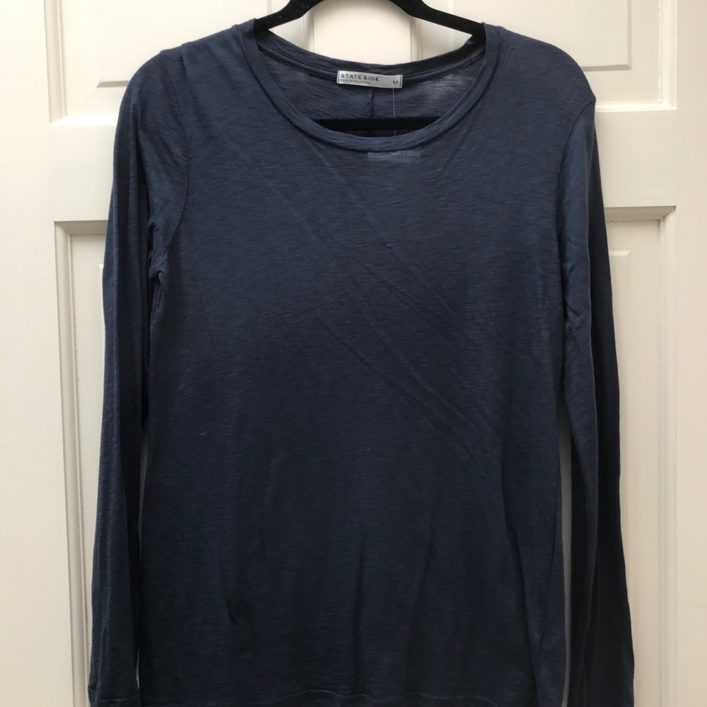 Stateside Supima Long Sleeve Crew